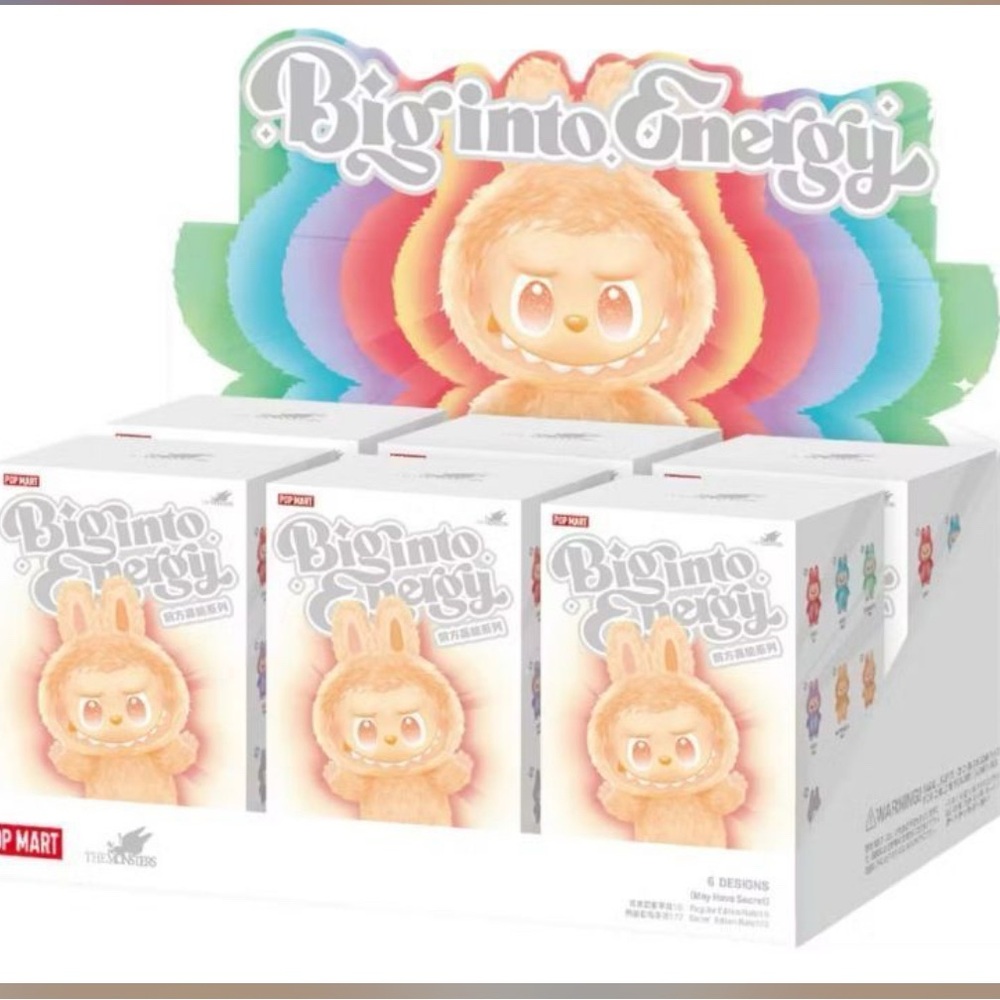 ONE blindbox Big into Energy labubu by POPMART, new in box/ sealed! GREAT GIFT!